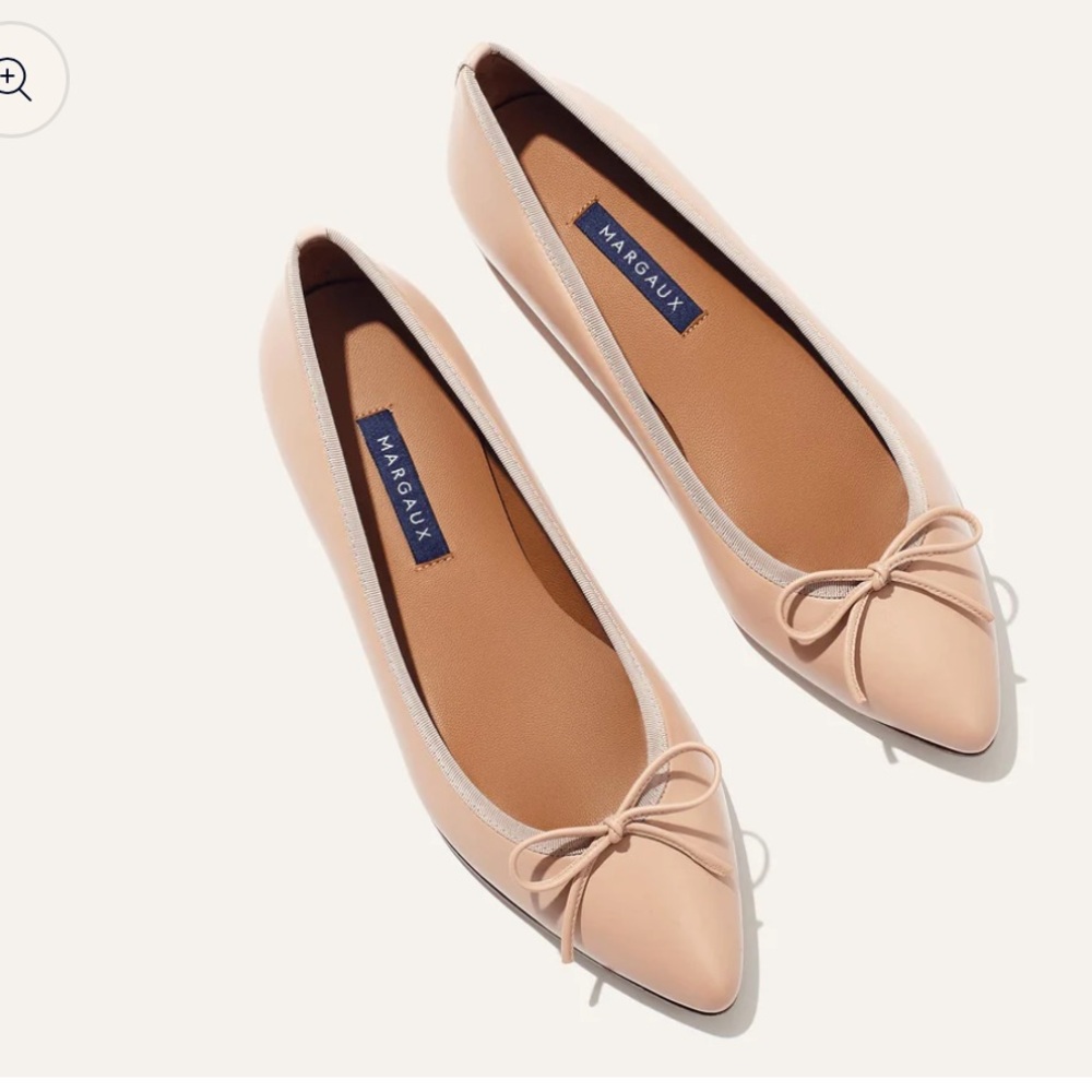 Margaux The Pointe Flats 38.5, medium width, Rose Nappa